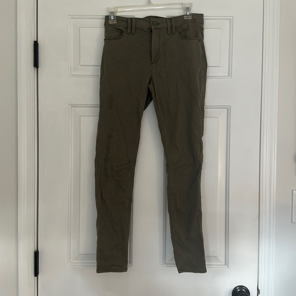 Abercrombie & Fitch olive green skinny jeans